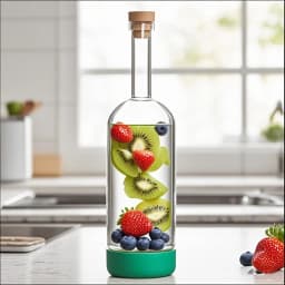 Inmeet Creative Bubble wine Bottle/Bar Juice Bottle/Cocktail Bottle/Oil Bottle With scale Bartender Supplies 800ML 1PCS