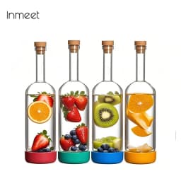 Inmeet Creative Bubble wine Bottle/Bar Juice Bottle/Cocktail Bottle/Oil Bottle With scale Bartender Supplies 800ML 1PCS