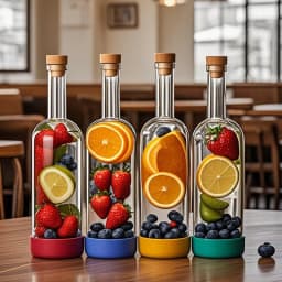 Inmeet Creative Bubble wine Bottle/Bar Juice Bottle/Cocktail Bottle/Oil Bottle With scale Bartender Supplies 800ML 1PCS