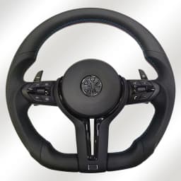 For BMW F30 F20 F48 M3 F80 F25 E90 E87 X5 E70 F01 F10 Steering Wheel Black Perforated Leather Sport Upgrade Modify Accessories