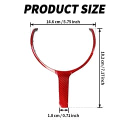 For BMW F Series Steering Wheel Carbon Fiber Trim Cover For BMW F30 F32 F22 F48 F20 F15 F12 F10 X5M Car Replacement Decoration