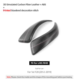 Made of Alcantara Wrap For BMW F20 Series 1 Car Interior Door Pull Handle Strip Armrest Panel Trim Covers Tuning Accessories