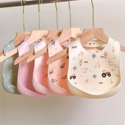 Silicone Bibs For Kids Newborn Baby Feeding Tableware Waterproof Baby Bibs For Toddler Feedings Bibs Burp Cloths Baby Stuff