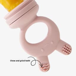 2pcs/set Baby Cartoon Food Feeder BPA Free Silicone Toddlers Hand Ring Food Supplement Storage Container Ice Cream Grid Mold