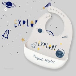 Waterproof Baby Bibs For Baby Kid Soft Silicone Feeding Bib Summer Baby Stuff Feeding Cartoon Print Girl Boy Bibs Burp Cloths