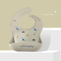 Waterproof Baby Bibs For Baby Kid Soft Silicone Feeding Bib Summer Baby Stuff Feeding Cartoon Print Girl Boy Bibs Burp Cloths