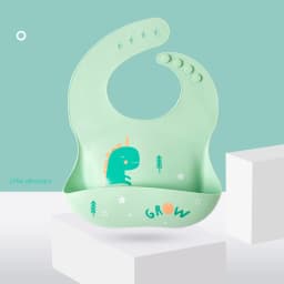 Waterproof Baby Bibs For Baby Kid Soft Silicone Feeding Bib Summer Baby Stuff Feeding Cartoon Print Girl Boy Bibs Burp Cloths
