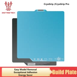 BIQU Panda Build Plate CryoGrip/CryoGrip Pro 257x257mm Spring Steel Double-sided Textured for BambuLab P1P P1S A1 3D Printer
