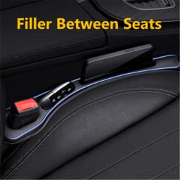 2Pcs Universal Car Seat Gap Filler Between Seats Crevice Storage Bag Box Console Organizer Interior Decoration Auto Accessories