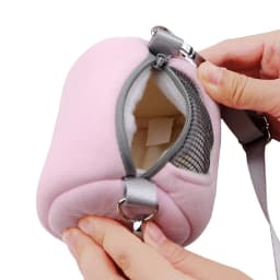 (Ce14)Hamster Carrier Bags Cross Body Bag Cylinder Design Practical House Travel Portable Squirrel Visible Mesh Pet Cage