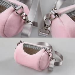 (Ce14)Hamster Carrier Bags Cross Body Bag Cylinder Design Practical House Travel Portable Squirrel Visible Mesh Pet Cage