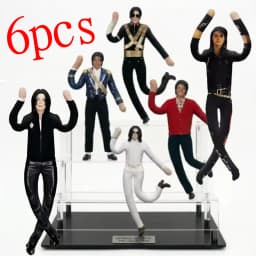 Hot Sale Michael Jackson Cosplay Prop Doll Plush Stuffed Figure Dolls Room Decoration Abstract Joint Mobility Props Gift