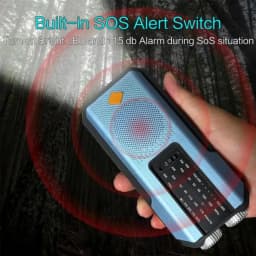 Emergency Radio Solar Hand Crank NOAA Weather Radio AM FM Portable 2000mAh Power Bank Rechargeable Survival Gear LED Camping Flashlight Reading Lamp SOS Alarm Hurricane Earthquake Emergency Kit Battery Operated For Home Outdoor Adventures Hiking