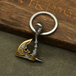 Norse Thor's Hammer Anchor Keychain Men Stainless Steel Viking Keyring Amulet Mjolnir Never Fade Charm Male Jewelry