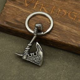 Norse Thor's Hammer Anchor Keychain Men Stainless Steel Viking Keyring Amulet Mjolnir Never Fade Charm Male Jewelry