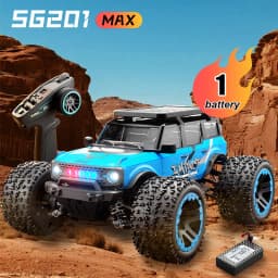 ZNLYRION RC Car SG201MAX PRO 1:20 4WD 40KM/H Brushed or 55KM/H Brushless Full Proportional Remote Control Truck with LED Lights Independent Suspension Metal Drive Shaft