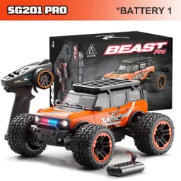 ZNLYRION RC Car SG201MAX PRO 1:20 4WD 40KM/H Brushed or 55KM/H Brushless Full Proportional Remote Control Truck with LED Lights Independent Suspension Metal Drive Shaft