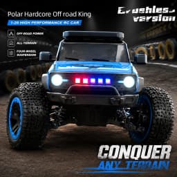 ZNLYRION RC Car SG201MAX PRO 1:20 4WD 40KM/H Brushed or 55KM/H Brushless Full Proportional Remote Control Truck with LED Lights Independent Suspension Metal Drive Shaft