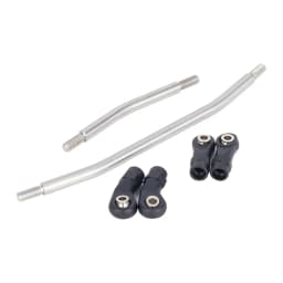 10Pcs 313/324mm Stainless Steel Linkage Chassis Link Rod Set for 1/10 Axial SCX10 II 90046 RC Crawler Upgrade Parts