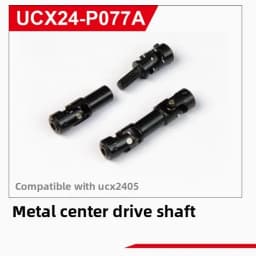 UDIRC UCX2405 1/24 RC Car Upgrade Kit Counterweight Brass Coupler Metal Front Axle Center Drive Shaft Car Shell Parts