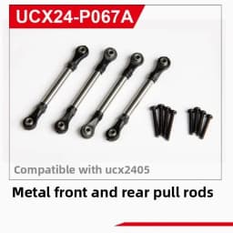 UDIRC UCX2405 1/24 RC Car Upgrade Kit Counterweight Brass Coupler Metal Front Axle Center Drive Shaft Car Shell Parts