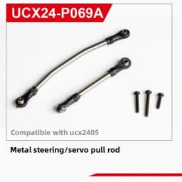 UDIRC UCX2405 1/24 RC Car Upgrade Kit Counterweight Brass Coupler Metal Front Axle Center Drive Shaft Car Shell Parts