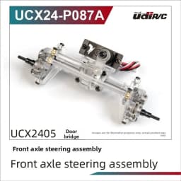 UDIRC UCX2405 1/24 RC Car Upgrade Kit Counterweight Brass Coupler Metal Front Axle Center Drive Shaft Car Shell Parts