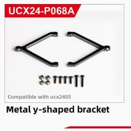 UDIRC UCX2405 1/24 RC Car Upgrade Kit Counterweight Brass Coupler Metal Front Axle Center Drive Shaft Car Shell Parts