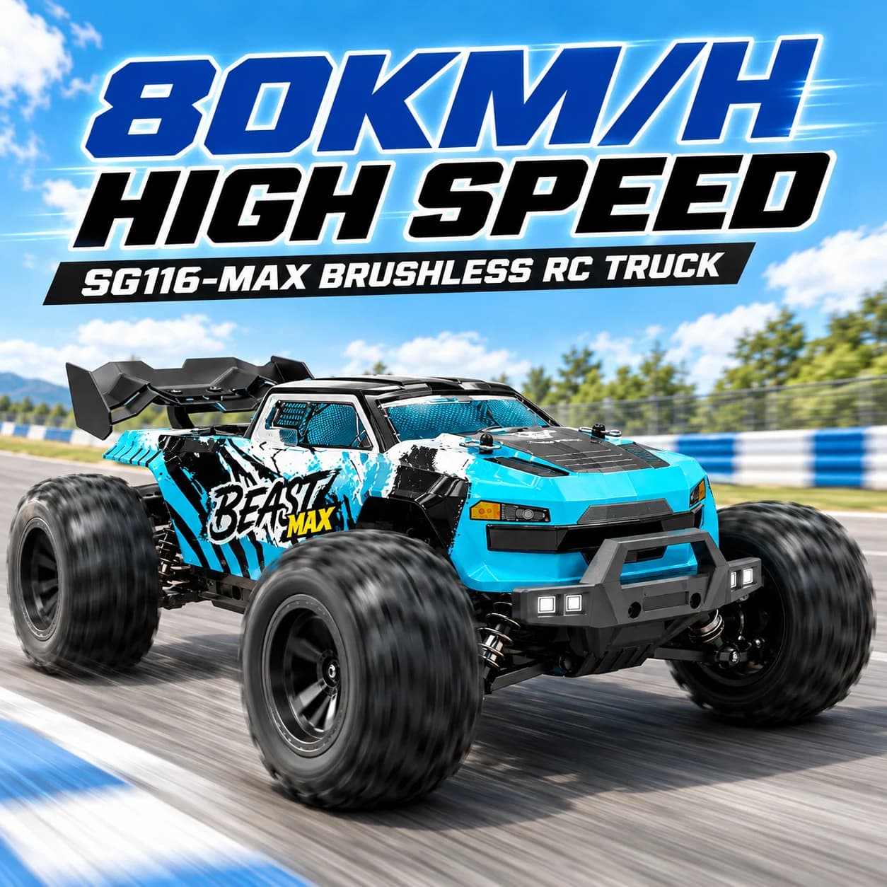 ZNLYRION RC Car Buggy 1:16 4 Wheel Drive Off-Road SG116MAX PRO Vehicle Optional Brushless Motor Anti-Slip Tire Remote Control Racing Truck
