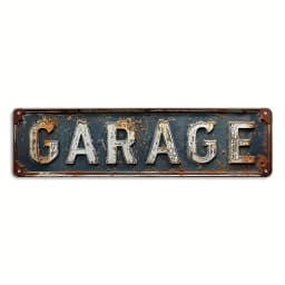 Route 66 Retro Garage Metal Wall Sign, Vintage Route 66 Retro Garage Decor, Sturdy Tin Plaque for Man Cave & Garage
