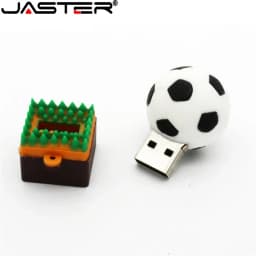JASTER Football USB Flash Drives 128GB Basketball Memory Stick 64GB Golf Ball Pen Drive 32GB Tennis Pendrive 16GB Creative Gift