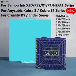 Juupine GECO Plate For Bambu Lab H2D X2D Build Plate PLA Bed Cold Plate For X1C A1 P2S X2D SuperTack Glacier For Bambu H2s Plate