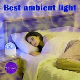 LED Night Light 16 Colors Ocean Wave Aurora Projector Light with Remote USB Powered Auto Rotate for Kids Room Ambient Decor Gift