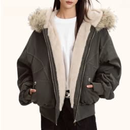 Fur Collar Hooded Parkas Y2k Harajuku Thicken Padded Jackets Casual Zipper Gothic Women&Men Winter Coats Streetwear New кур Punk