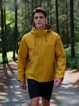JNLN Men's Women's Waterproof Hiking Jacket Trekking Camping Mountaineering Windbreaker Unisex Outdoor Sport Windproof Rain Coat