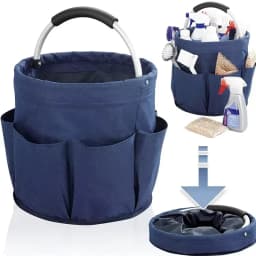 2026 17L Large Storage Organiser Bag Car Wash Storage Folding Basket Picnic Tote Outdoor Caddy with Handle Tool Bag Cleaning