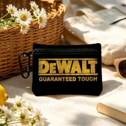 C-DeWaltS Cool Fashion Wear-resistant Oxford Cloth Coin Purse Portable Backpack Hanging Card Storage Bag