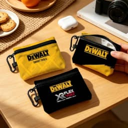 C-DeWaltS Cool Fashion Wear-resistant Oxford Cloth Coin Purse Portable Backpack Hanging Card Storage Bag