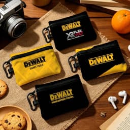 C-DeWaltS Cool Fashion Wear-resistant Oxford Cloth Coin Purse Portable Backpack Hanging Card Storage Bag