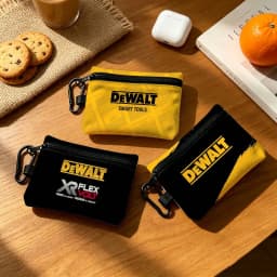 C-DeWaltS Cool Fashion Wear-resistant Oxford Cloth Coin Purse Portable Backpack Hanging Card Storage Bag
