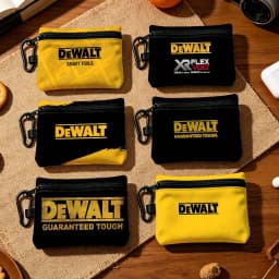 C-DeWaltS Cool Fashion Wear-resistant Oxford Cloth Coin Purse Portable Backpack Hanging Card Storage Bag