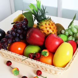 Artificial Fruits and Vegetables Home Decoration Fake Orange Peach Apple Pear Grape Lemon Peach Ornament Food Photography Props