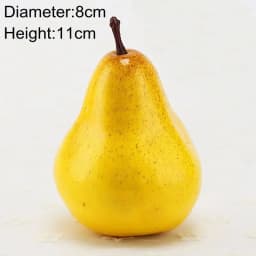 Artificial Fruits and Vegetables Home Decoration Fake Orange Peach Apple Pear Grape Lemon Peach Ornament Food Photography Props