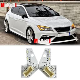 Amber Yellow Angel eyes DRL Boards For Seat Leon MK3 5F Cupra 5F0941475A 5F0941476A Headlight LED 90112019 2217059