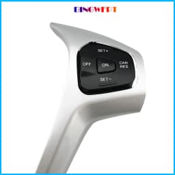 With Frame + Wire Car Cruise Control Buttons Blue / Red Backlight Steering Wheel Volume Button For Ford Fiesta MK7 Ecosport 2013