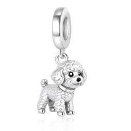 Pan Charms Puppy Dog Paw Print Pet Lover Pendant Charm Beads Fit Original Bracelet Jewelry DIY Birthday Gift for Her/Him Women
