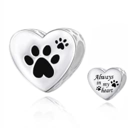 Pan Charms Puppy Dog Paw Print Pet Lover Pendant Charm Beads Fit Original Bracelet Jewelry DIY Birthday Gift for Her/Him Women