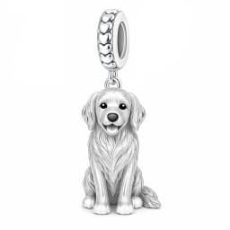 Pan Charms Puppy Dog Paw Print Pet Lover Pendant Charm Beads Fit Original Bracelet Jewelry DIY Birthday Gift for Her/Him Women