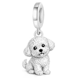 Pan Charms Puppy Dog Paw Print Pet Lover Pendant Charm Beads Fit Original Bracelet Jewelry DIY Birthday Gift for Her/Him Women
