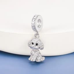 Pan Charms Puppy Dog Paw Print Pet Lover Pendant Charm Beads Fit Original Bracelet Jewelry DIY Birthday Gift for Her/Him Women